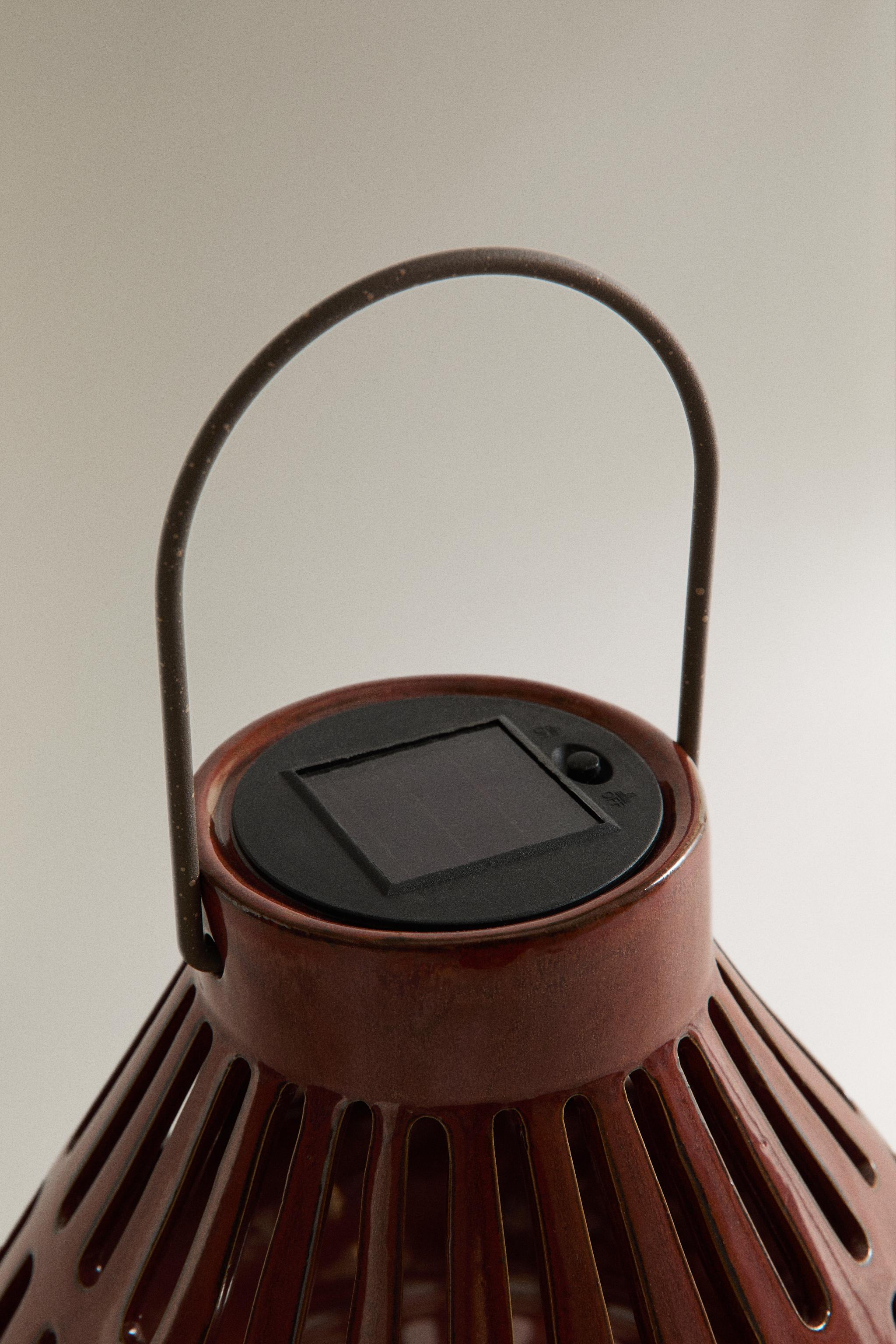 LANTERNE SOLAIRE CÉRAMIQUE